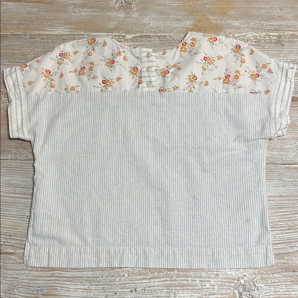 Madewell x The New Denim Project Patchwork Top
In Floral and Railroad Stripe S - Picture 5 of 10